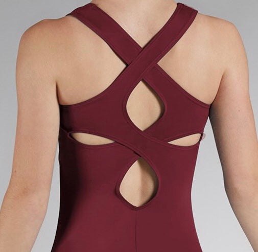 Child Clover Cutout Tank Leotard