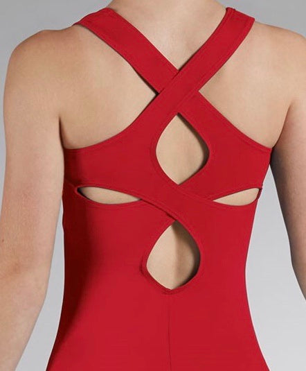 Child Clover Cutout Tank Leotard