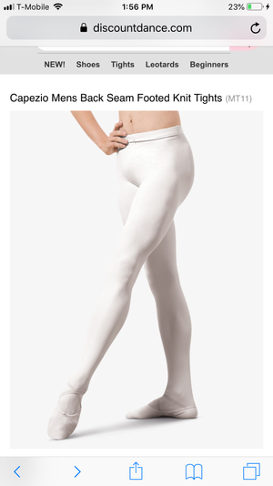 Capezio Men’s Footed Tights